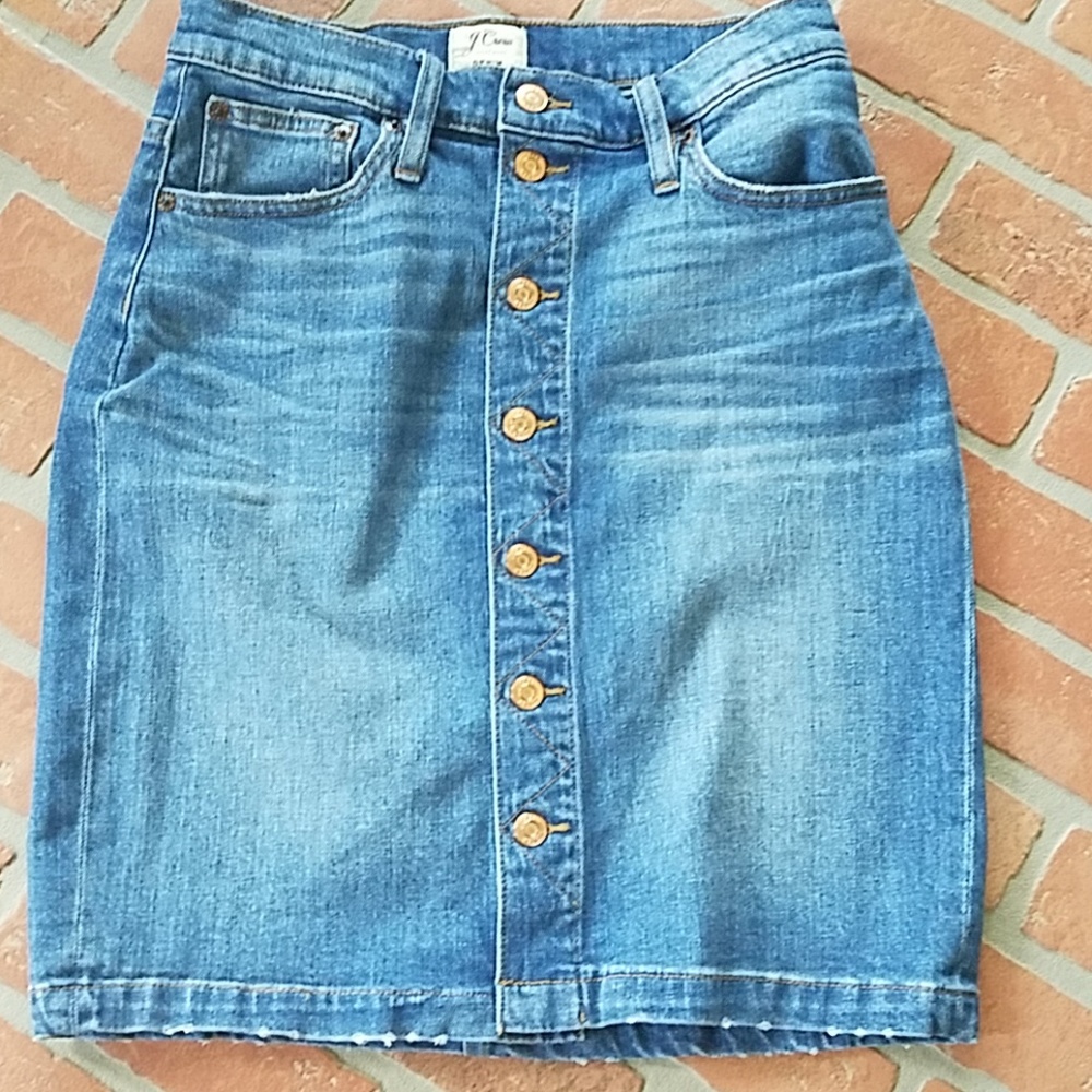 J. Crew denim skirt